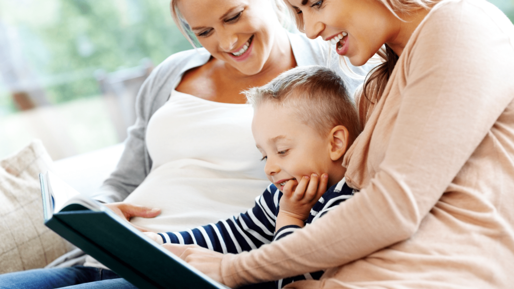 Home Learning Activity – Story Hunt | Kids Inc Nurseries Parents reading a book to a child