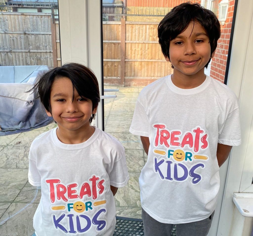 Treats for Kids – A Charity Set Up by Former Kids Inc Children | Kids Inc Nurseries Children with treats for kids t shirts