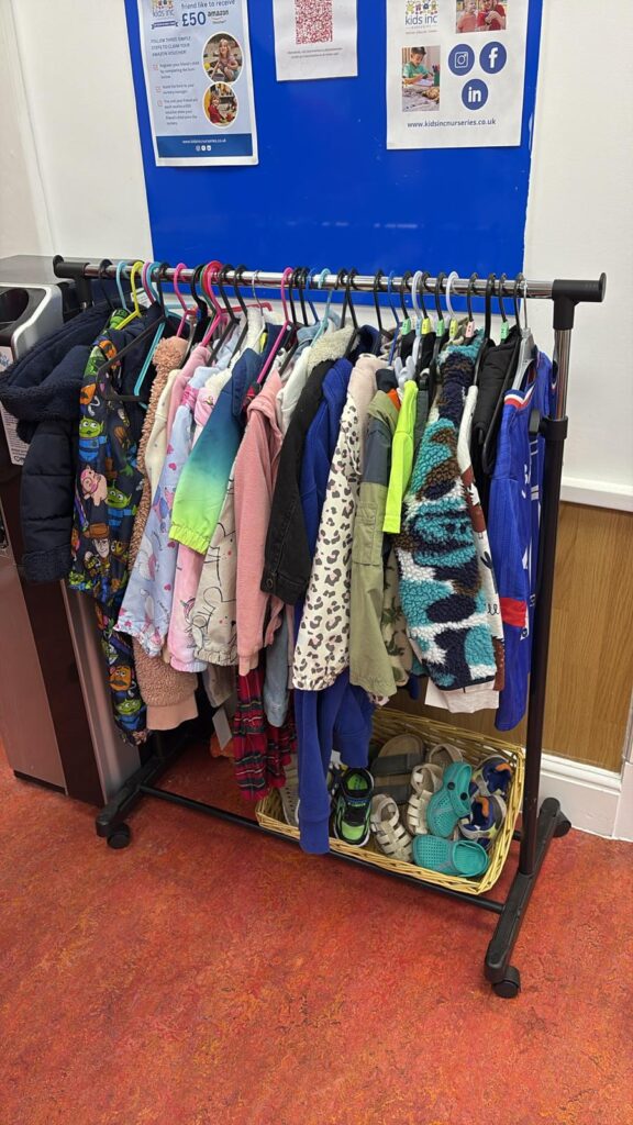 Sustainability at Kids Inc: Growing Green Futures | Kids Inc Nurseries clothes in nursery